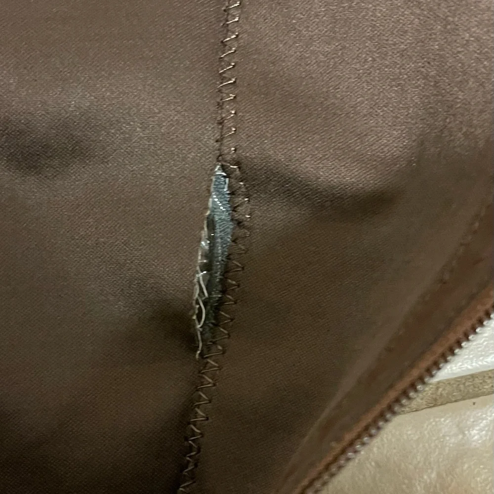 Reba Brown Leather Fringe Boots (All Leather Upper)Fringe on the side. - Picture 10 of 16